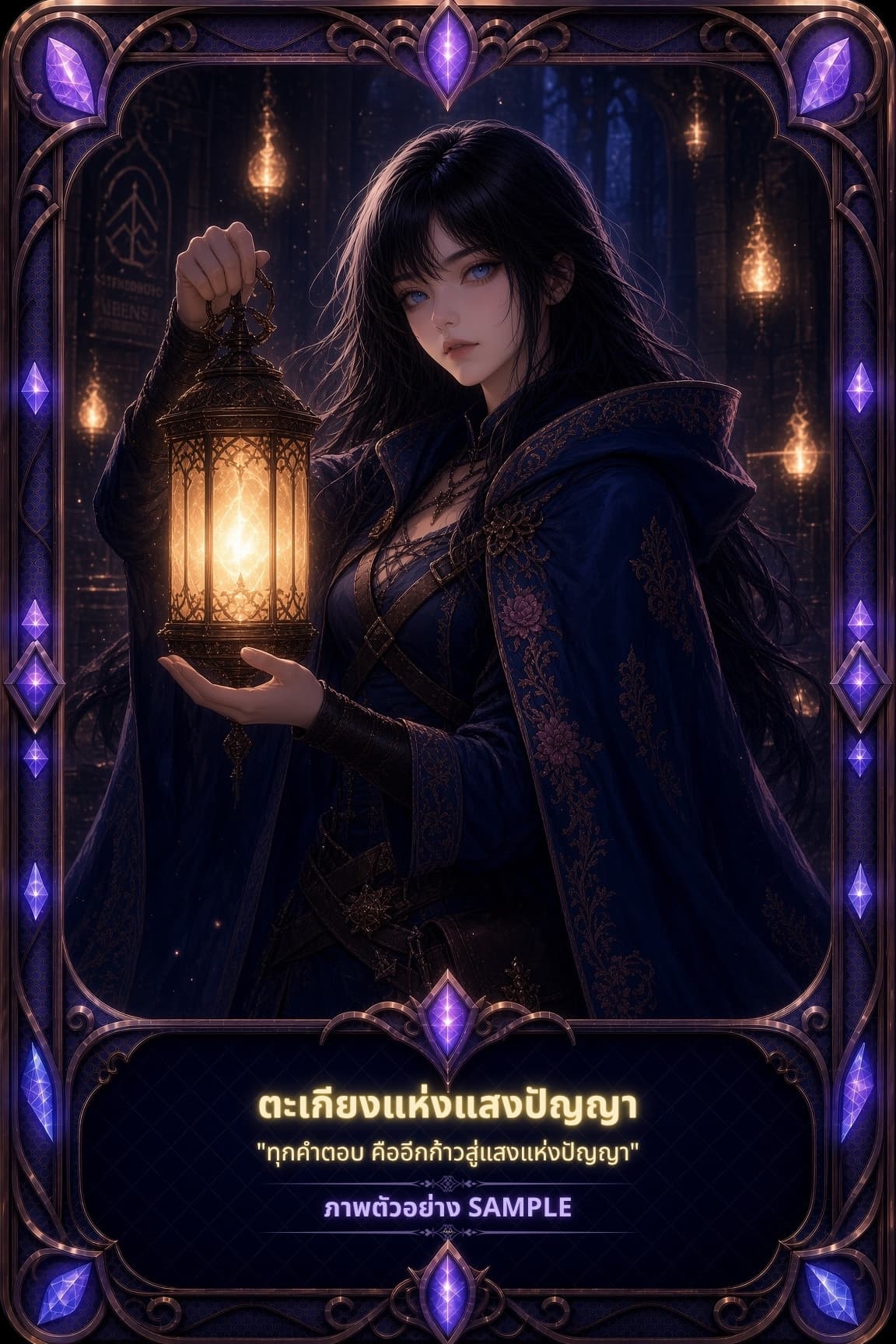 ภาพตัวอย่าง ตะเกียงแห่งแสงปัญญา ภาพแนวคิด